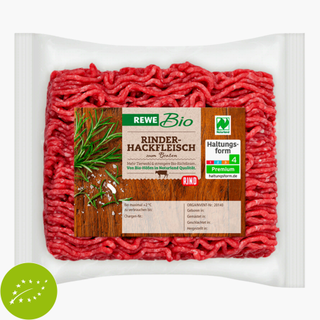 Rewe Bio Rinderhackfleisch 250g