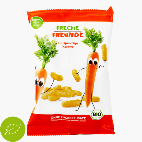 Freche Freunde Bio Knusper Flips Karotte 30g
