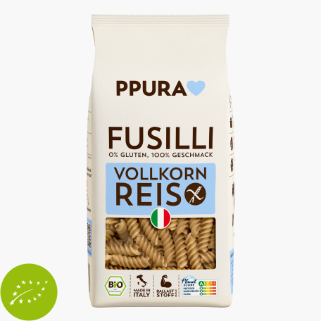 Ppura Bio Fusilli Vollkornreis 400g