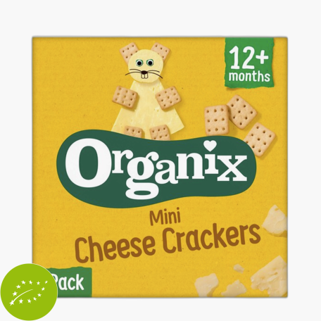 Organix Biologische Mini kaascrackers 12m Organix Biologische Mini kaascrackers 12m
