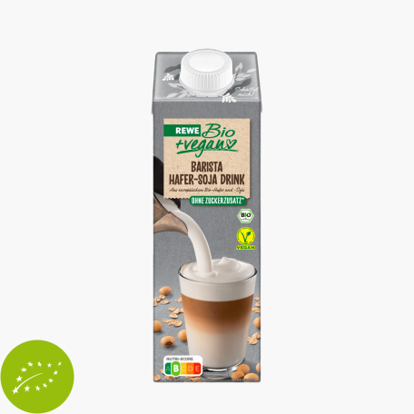 Rewe Bio + Vegan Barista Hafer-Soja Drink 1l