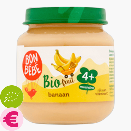 Bon Bebe 4M Banaan Bio 125g Bio Bon Bebe 4M Banaan Bio 125g Bio
