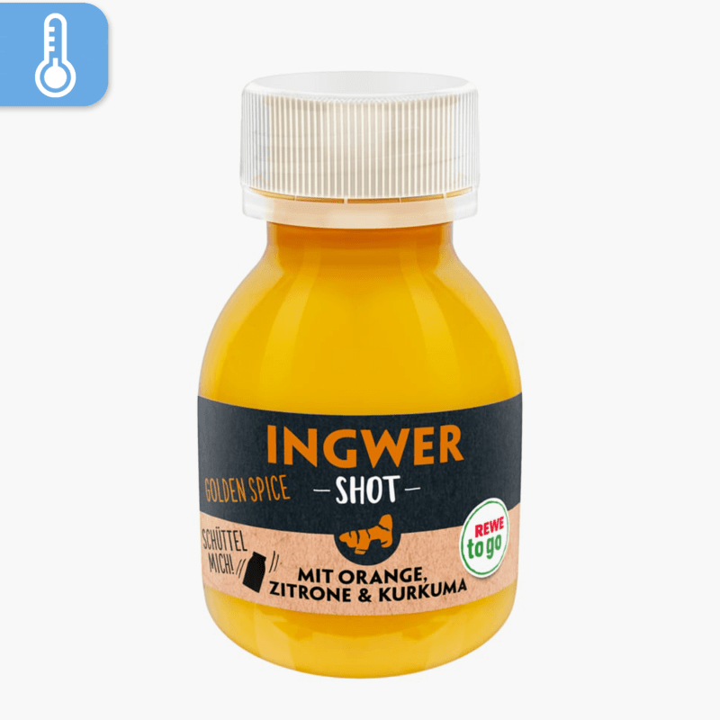 Rewe To Go Shot Ingwer Orange, Zitrone & Kurkuma 60ml