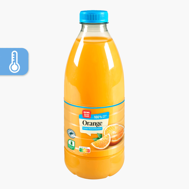 Rewe Beste Wahl Direktsaft Orange ohne Fruchtfleisch 1l