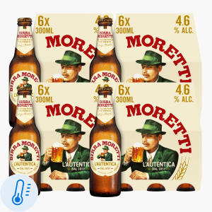 Birra Moretti 4,6% 6-pack 30cl 4x