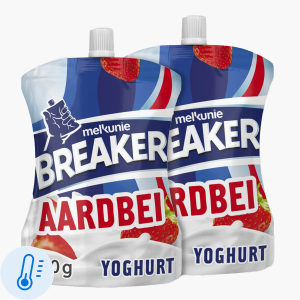 Melkunie Breaker aardbei yoghurt 200g 2x
