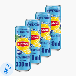 Lipton Sparkling Zitrone Zero 0,33l x4