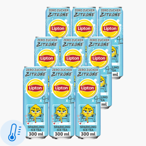 Lipton Zero Sparkling Zitrone 0,33l Dose x9