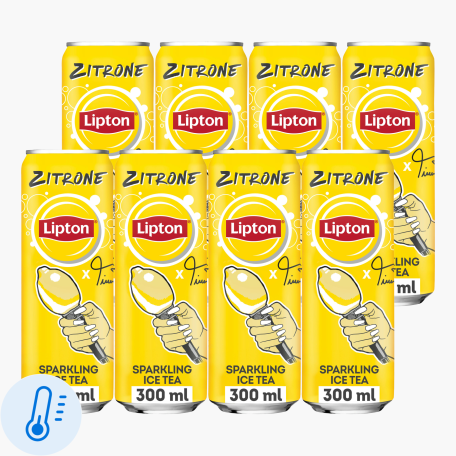 Lipton Sparkling Zitrone 0,33l Dose x8