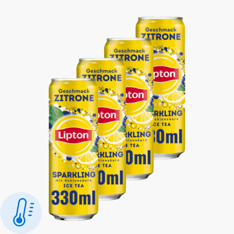 Lipton Sparkling Zitrone 0,33l x4