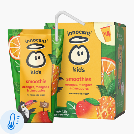 Innocent kids sinaasappel & mango 4x150ml Innocent kids sinaasappel & mango 4x150ml