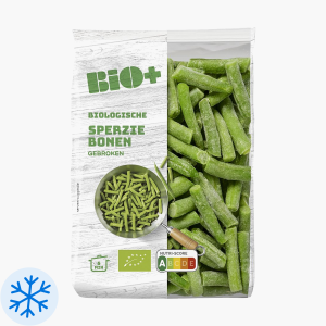 Bio+ gebroken sperziebonen diepvries 450g
