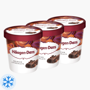 Häagen-Dazs Belgische Chocolade 460ml 3x