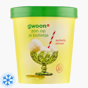 G'woon Sorbetijs citroen 500ml