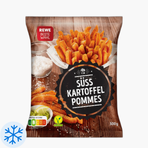 Rewe Beste Wahl Süsskartoffel Pommes 500g