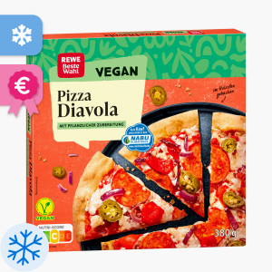 Rewe Beste Wahl Vegan Pizza Diavola 380g
