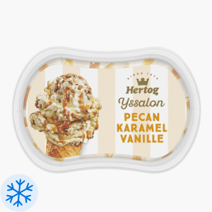 Hertog Ijssalon mini ijs vanille karamel pecan 200ml [old]