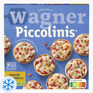 Original Wagner Steinofen Piccolinis Tomate Mozzarella 270g (9 Stück)
