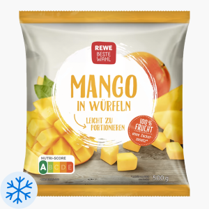 Rewe Beste Wahl Mango in Würfeln 500g