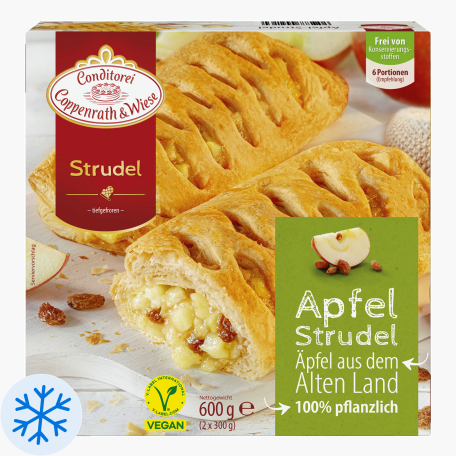 Coppenrath & Wiese Apfel Strudel Vegan 600g (2 Stück)