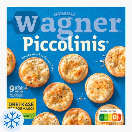 Original Wagner Steinofen Piccolinis Drei Käse 270g (9 Stück)
