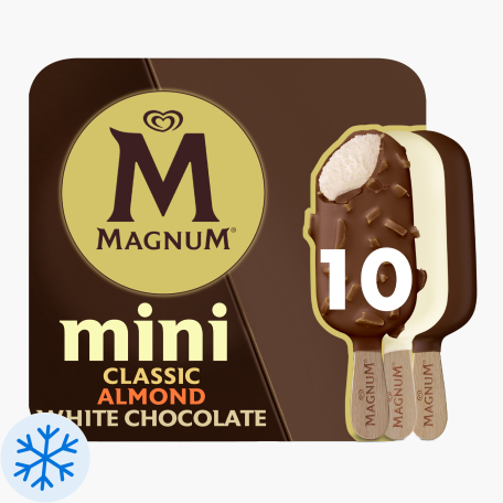 Magnum Mini classic Almond white 10st
