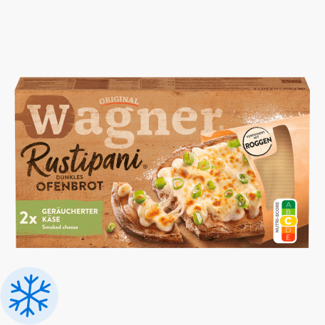 Original Wagner Rustipani Dunkles Ofenbrot Geräucherter Käse 175g
