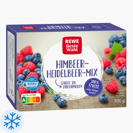 Rewe Beste Wahl Himbeer-Heidelbeer-Mix 300g