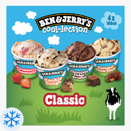Ben & Jerry's The Classic Cool-lection 400ml (4x100ml)