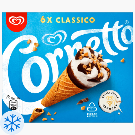 Langnese Cornetto Classico 540ml (6x90ml)