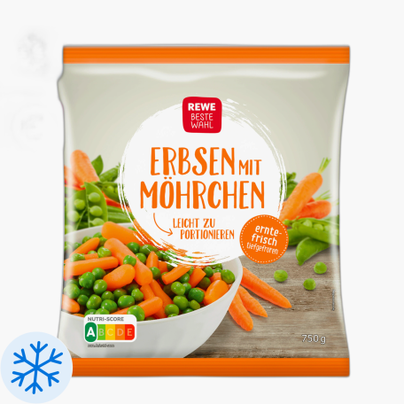 Rewe Beste Wahl Erbsen mit Möhrchen 750g