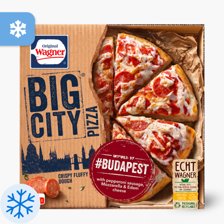 Original Wagner Big City Pizza Budapest 400g