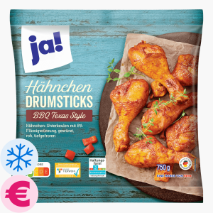 Ja! Hähnchen-Drumsticks BBQ Texas Style 750g