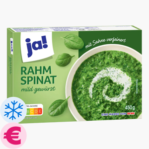 Ja! Rahmspinat 450g