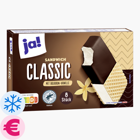Ja! Sandwich Classic 720ml (8x90ml)
