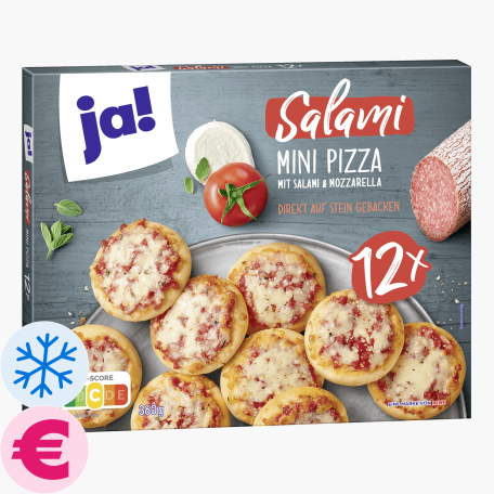 Ja! Mini Pizza Salami 360g (12 Stück)