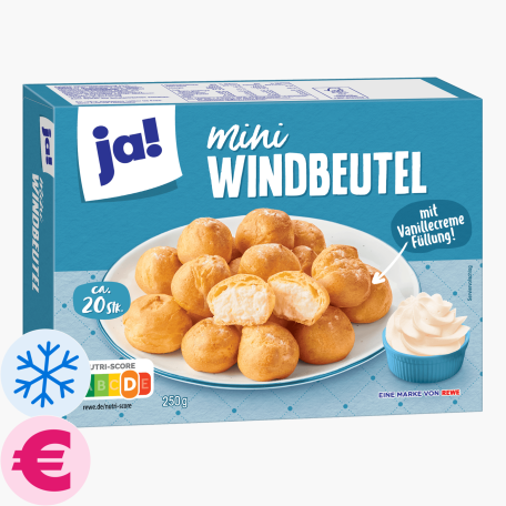 Ja! Mini Windbeutel 250g (ca. 20 Stück)