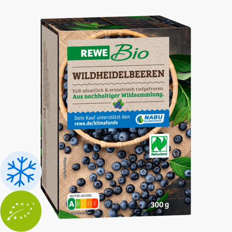 Rewe Bio Naturland Wildheidelbeeren 300g
