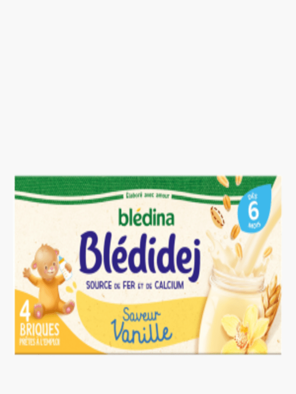Briques de Lait & céréales Blédina saveur vanille dès 6 mois (4x25cl)