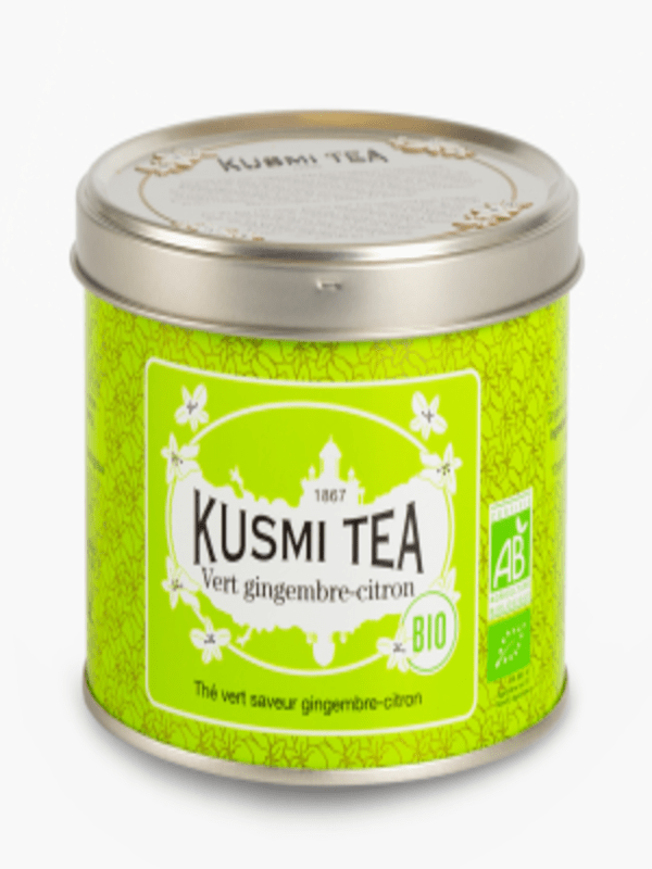 Kusmi Tea - Thé Vert gingembre-citron Bio (100g)