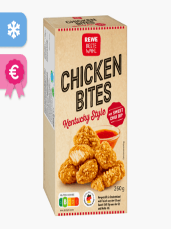 Rewe Beste Wahl Chicken Bites Kentucky Style 260g