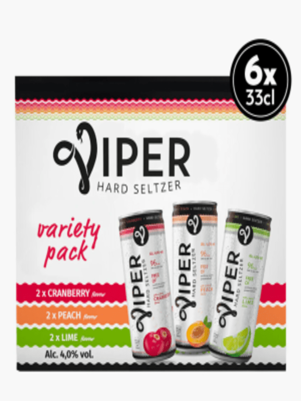 Viper Hard Seltzer Variety 6pack 4% 33cl