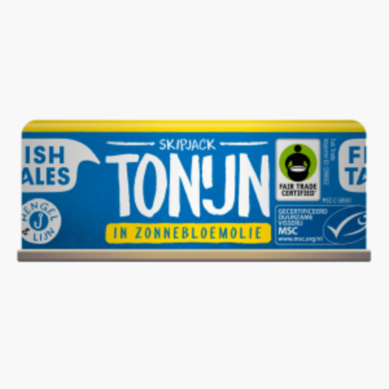 Fish Tales Tonijnstuk in zonnebloemolie 160g