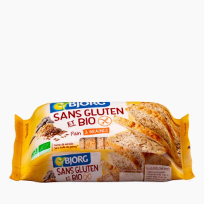 Bjorg - Pain Tranché 3 graines Sans gluten (300g)