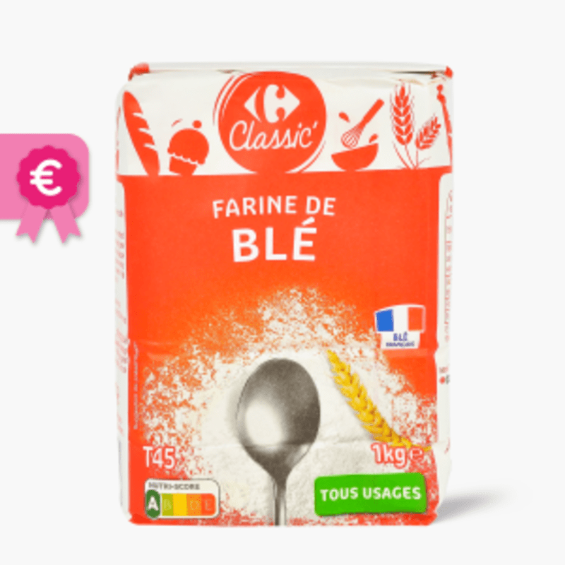 Carrefour - Farine de blé tout usage T45 (1kg)