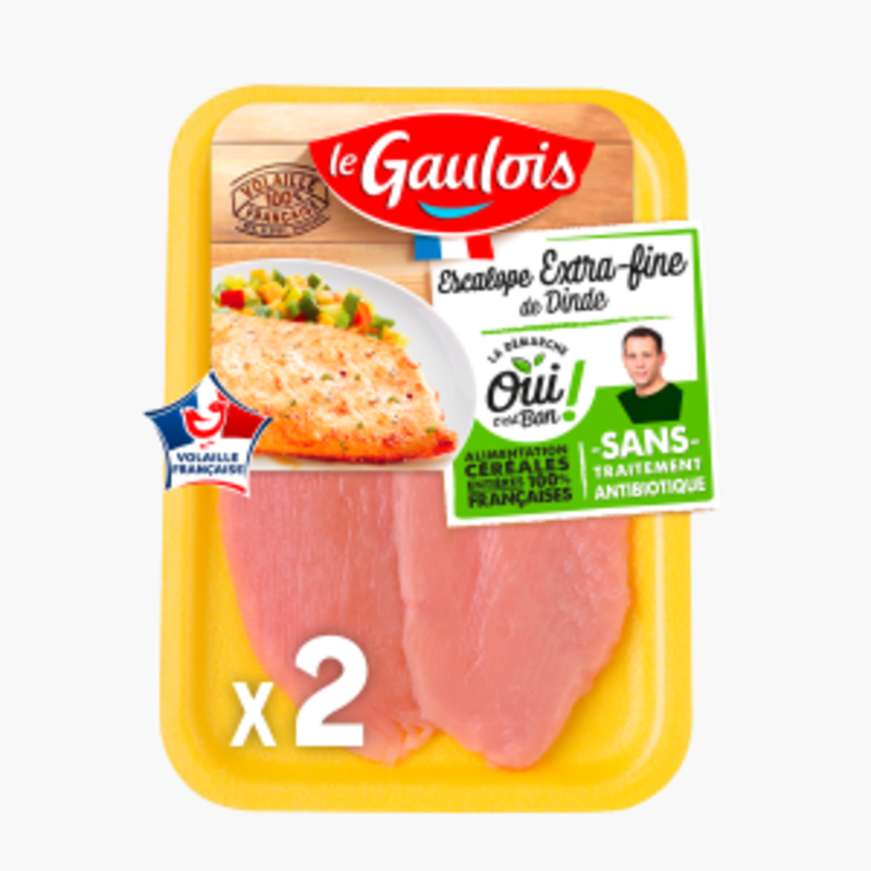 Le Gaulois - Escalopes de Dinde x2 (240g)