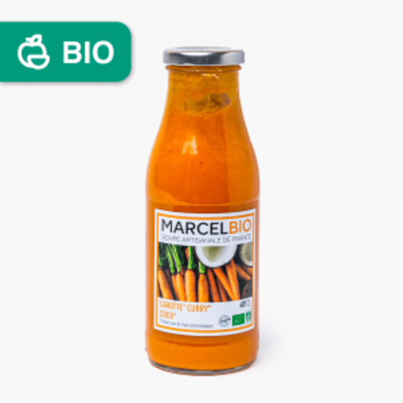 Marcel Bio - Soupe de carotte curry & coco bio (48cl)
