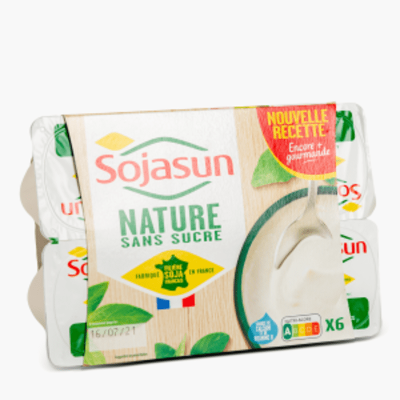 Sojasun - Yaourt nature végétal au soja (6x100g)