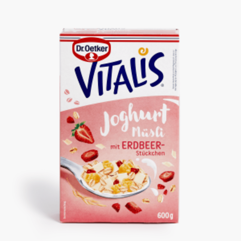 Dr. Oetker Vitalis Joghurt-Müsli mit Erdbeerstückchen 600g