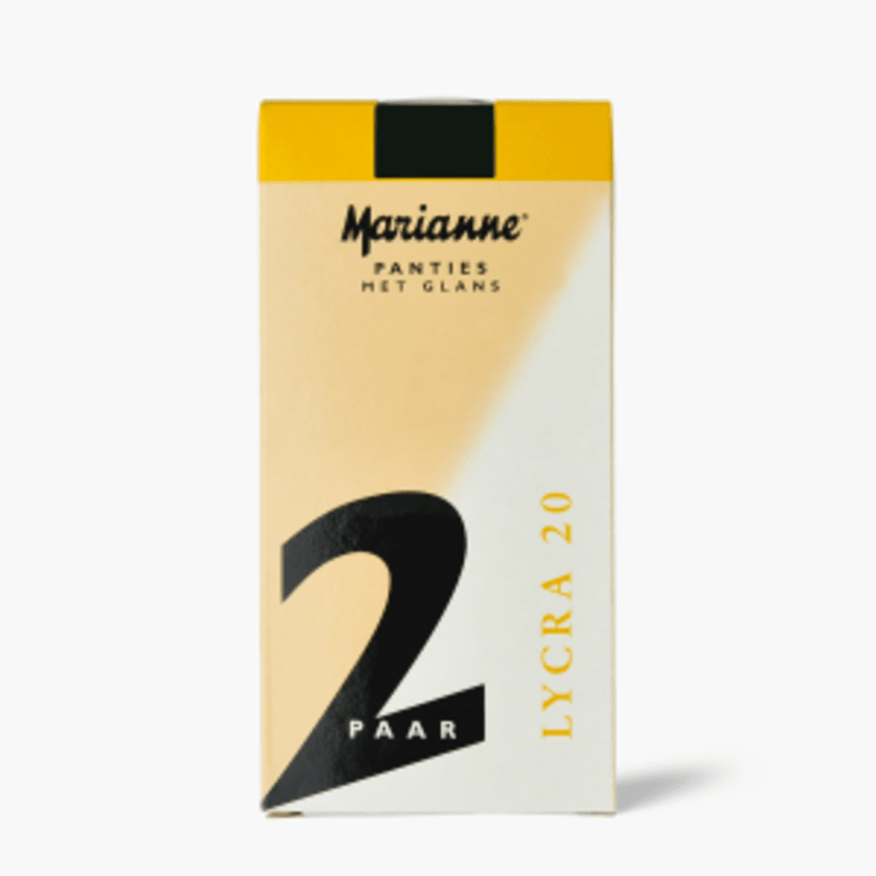 Marianne Panty 20den Zwart S-M 2-pack